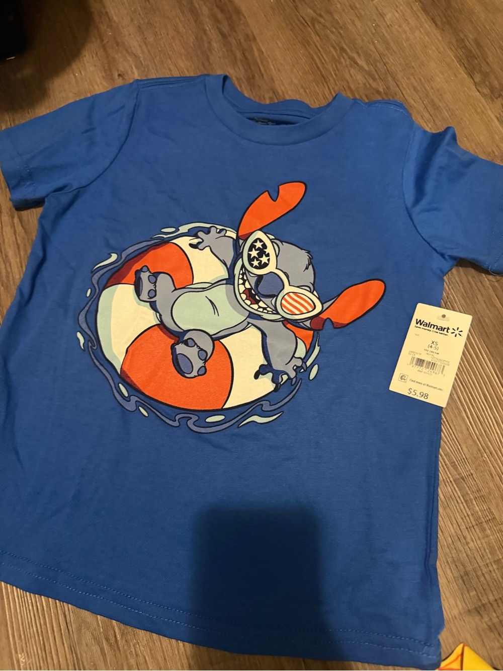 Kids Blue Stitch Graphic Tee -nwt- XS/S